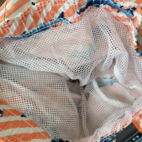 Trunks Surf & Swim Boys Shark Striped Print Swim Trunk Shorts Size XL - Picture 4 of 16